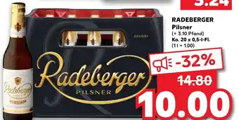 Kaufland Radeberger Pilsner 20 x 0,5 L Angebot