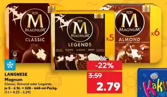 Kaufland Langnese Magnum 528-660ml Angebot