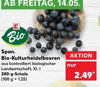 Kaufland Span. Bio Kulturheidelbeeren 200g Angebot