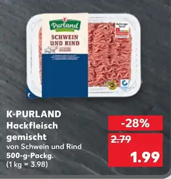 Kaufland K-Purland Hackfleisch gemischt 500g Angebot