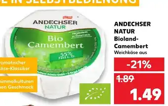 Kaufland Andechser Natur Bioland Camembert Angebot