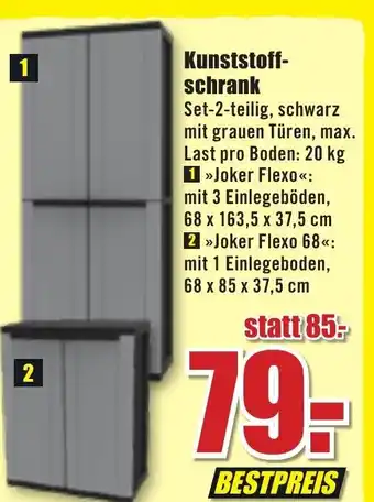 B1 Discount Baumarkt Kunststoff schrank Angebot