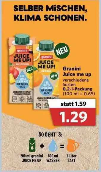 Combi Granini Juice Me Up Angebot