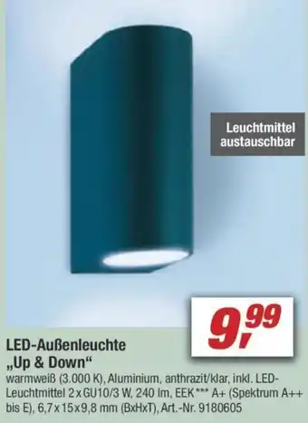 toom Baumarkt LED Außenleuchte ,,Up & Down" Angebot