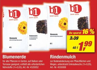 toom Baumarkt Blumenerde oder Rindenmulch Angebot