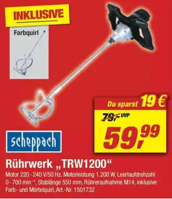 toom Baumarkt Rührwerk TRW 1200 Angebot