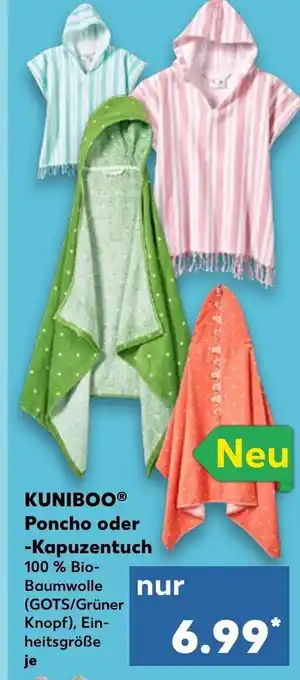 Kaufland Kuniboo Poncho oder Kapuzentuch Angebot