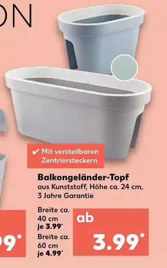 Kaufland Balkongeländer Topf Angebot