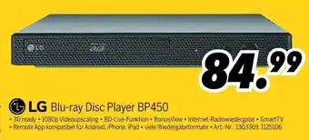 MEDIMAX LG Blu-ray Disc Player BP450 Angebot