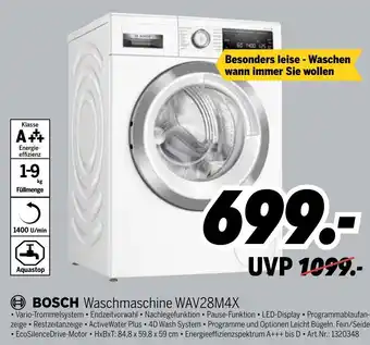 MEDIMAX Bosch Waschmaschine WAV28M4X Angebot