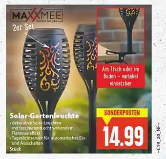 E Reichelt Maxxmee Solar Gartenleuchte Angebot