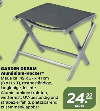 NETTO Garden Dream Aluminium Hocker Angebot