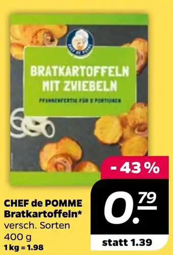 NETTO Chef de Pomme Bratkartoffeln 400g Angebot