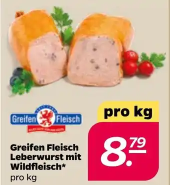 NETTO Greifen Fleisch Leberwurst mit Wildfleisch Angebot