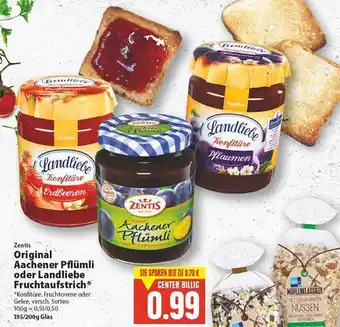 E Reichelt Zentis Original Aachener Pflümli Oder Landliebe Fruchtaufstrich Angebot