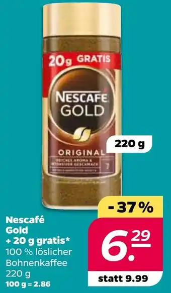 NETTO Nescafé Gold + 20g gratis 220g Angebot