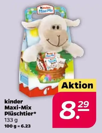 NETTO Kinder Maxi Mix Plüschtier 133g Angebot