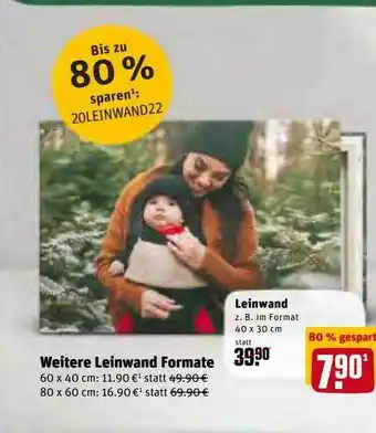 REWE Kaufpark Weitere Leinwand Formate Angebot