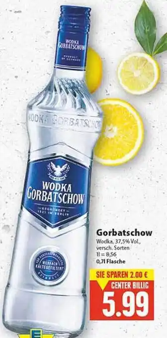 E Reichelt Gorbatschow Wodka 0,7L Angebot