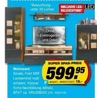 Möbel AS Wohnwand Angebot