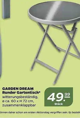 NETTO Garden Dream Runder Gartentisch Angebot