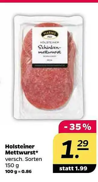 NETTO Holsteiner Mettwurst Angebot