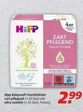 Marktkauf Hipp Babysanft Feuchttücher Zart Pflegend Oder Ultra Sensitiv Angebot