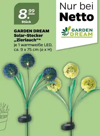 NETTO Garden Dream Solar Stecker Zierlauch Angebot