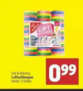 Marktkauf Gut & Günstig Luftschlangen Angebot