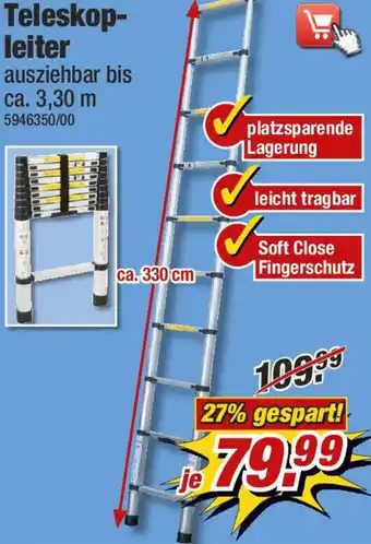 Poco Teleskopleiter Angebot