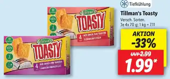 Lidl Tillman's Toasty 4x70g Angebot