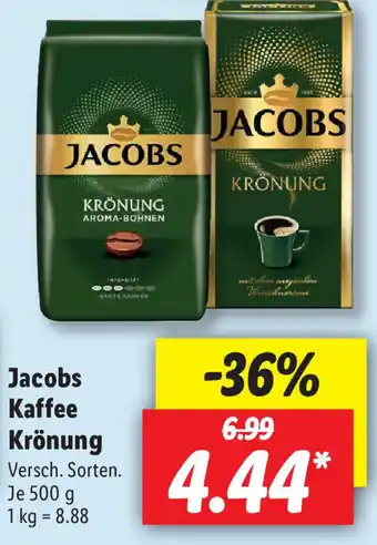 Lidl Jacobs Kaffee Krönung 500g Angebot