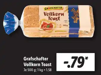 Lidl Grafschafter Vollkorn Toast 500g Angebot