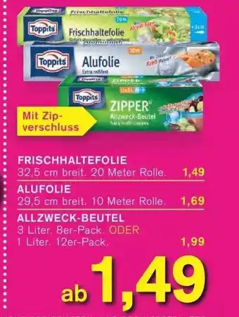 KODi Frischhaltefolie, Alufolie Oder Allzweck-beutel Angebot