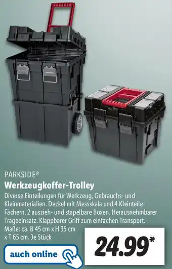 Lidl Parkside Werkzeugkoffer Trolley Angebot