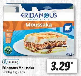 Lidl Eridanous Moussaka 380g Angebot