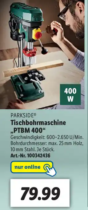 Lidl Parkside Tischbohrmaschine PTBM 400 Angebot