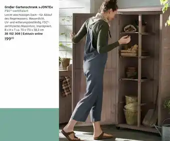 Tchibo Grosser Gartenschrank Jonte Angebot