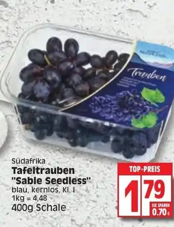 Edeka Tafeltrauben ''Sable Seedless" Angebot