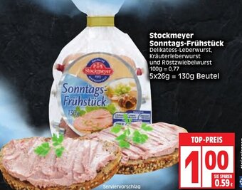 Edeka Stockmeyer Sonntags Frühstück Angebot