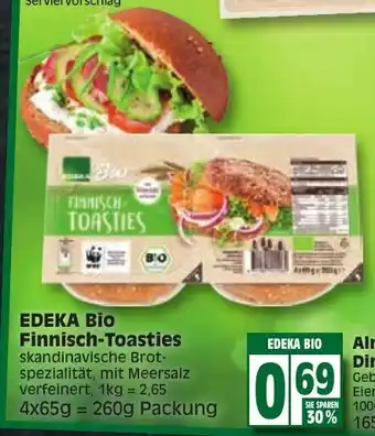 Edeka Edeka Bio Finnisch Toasties Angebot