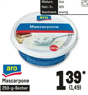 METRO Aro Mascarpone 250g Becher Angebot