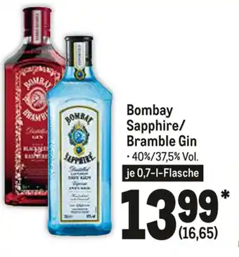 METRO Bombay Sapphire oder Bramble Gin 0,7L Angebot