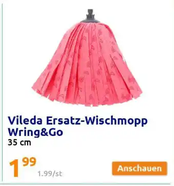 Action Vileda Ersatz-Wischmopp Wring&Go Angebot