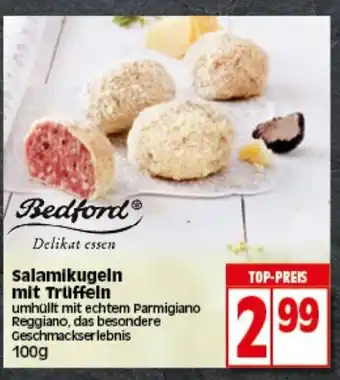 Elli Markt Bedford Delikat essen Salamikugeln mit Truffeln 100g Angebot