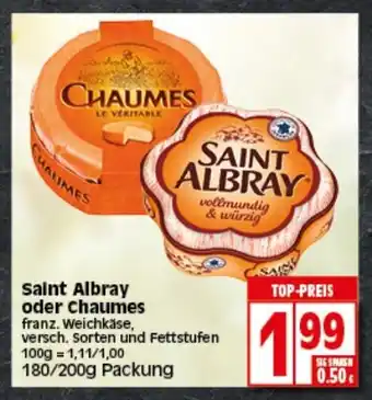 Elli Markt Saint Albray oder Chaumes 180/200g Angebot