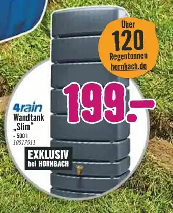 Hornbach 4rain Wandtank Slim 500L Angebot