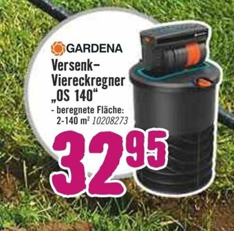 Hornbach Gardena Versenk-Viereckregner | OS 140 Angebot