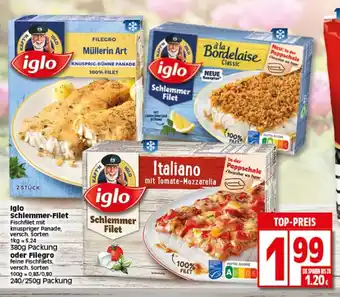 Elli Markt Iglo Schlemmer Filet 380g oder Filegro 240/250g Angebot