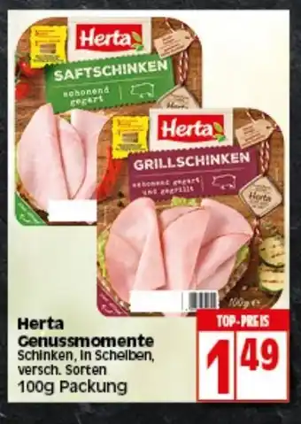 Elli Markt Herta Genussmomente 100 g Angebot